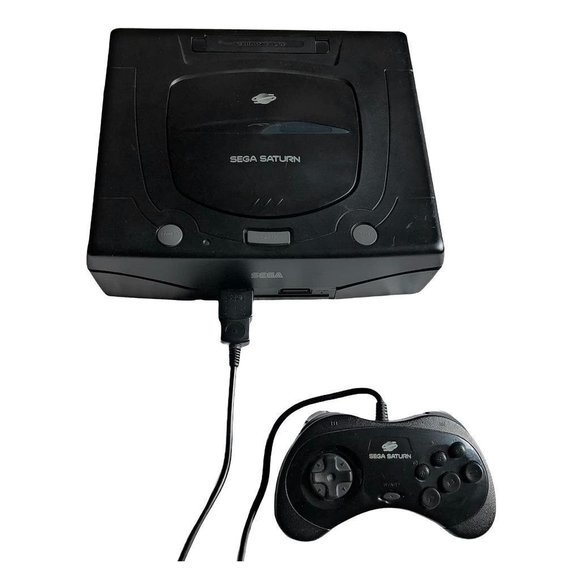 Sega Other - Sega Saturn Black Loose Console Complete